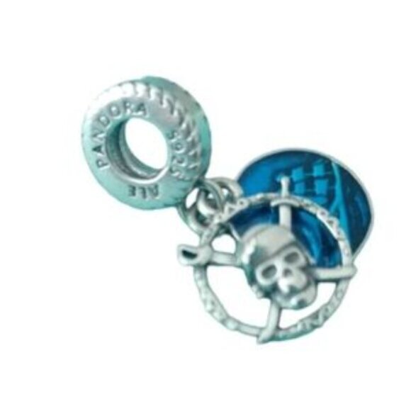 Pandora Disney Sterling Silver Pirates of the Caribbean Dangle Bracelet Charm - Picture 2 of 4